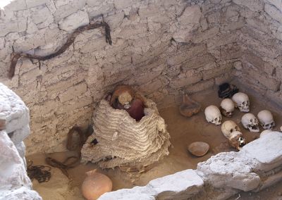 Nazca momie cimetière Chauchilla - Côte Pacifique Pérou