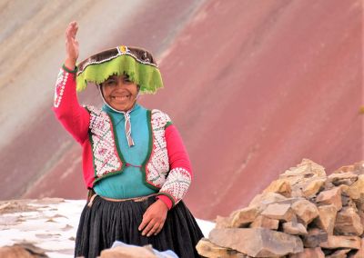 Trek Vinicunca costume traditionnel - Treks Pérou cordillère des Andes